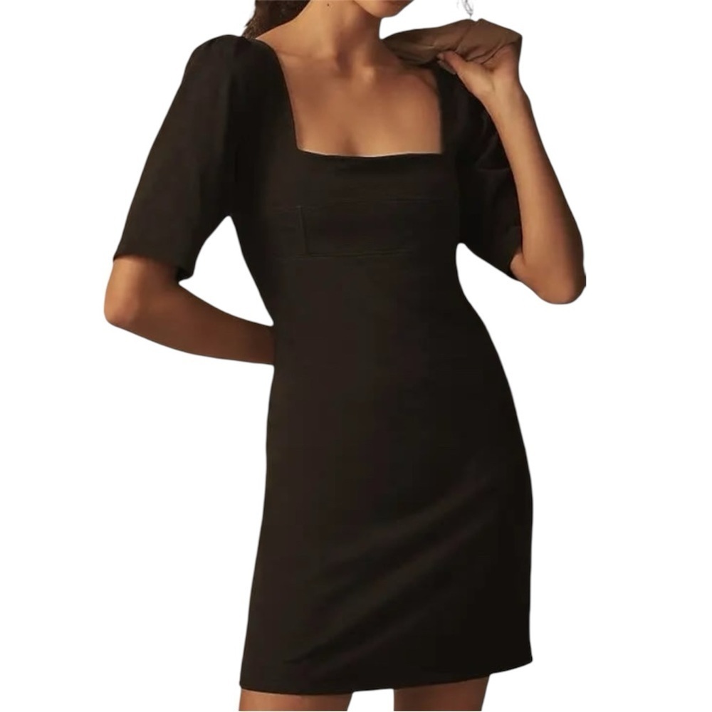 Nation LTD The Edith Black Mini Dress Size M
